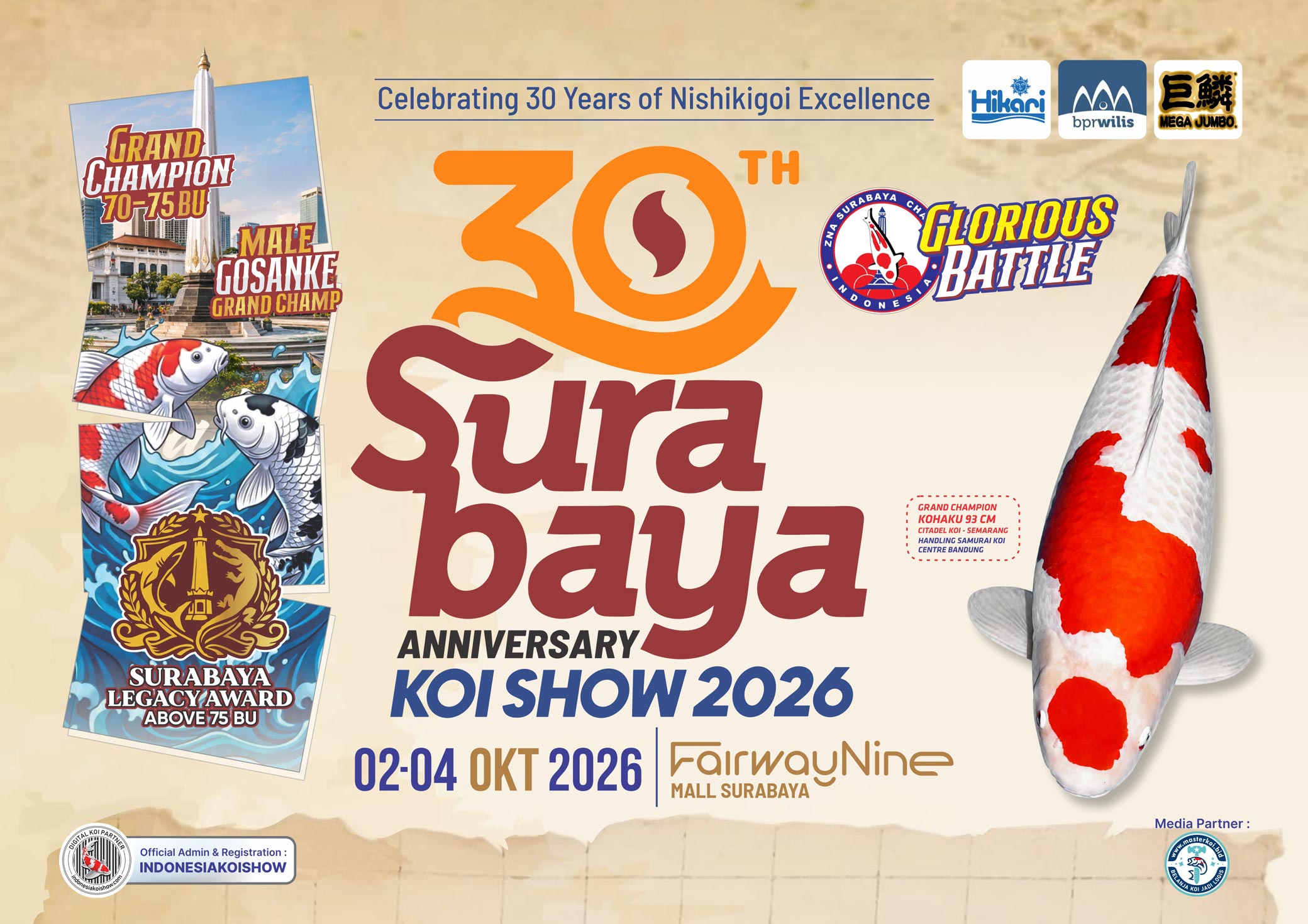 Kontes Koi 30th Anniversary Surabaya Koi Show 2026