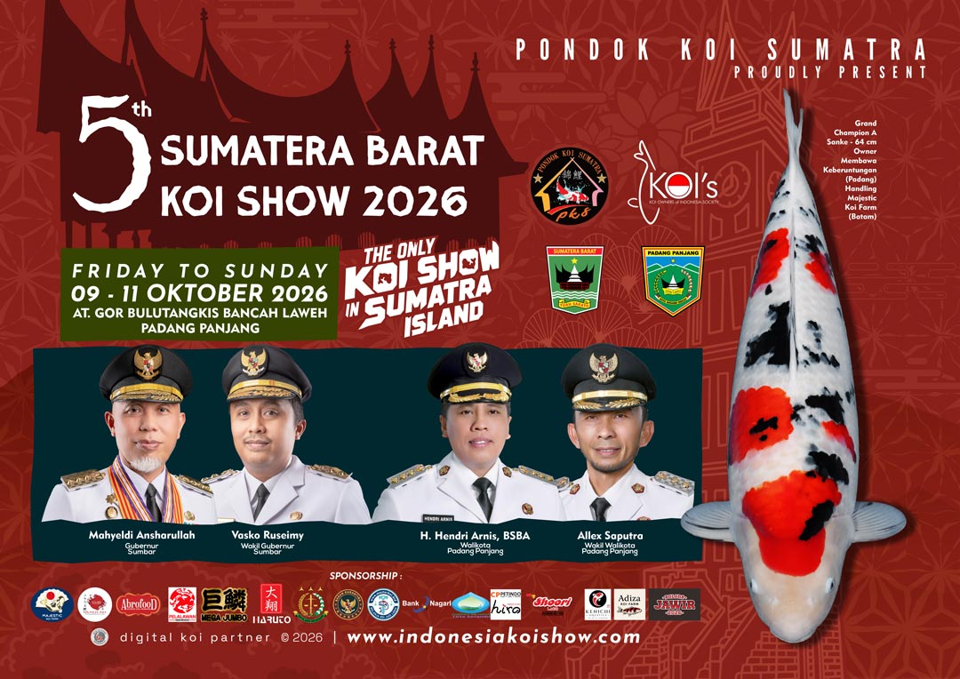 Kontes Koi 5th Sumatera Barat Koi Show 2026 (up to 12 - 70cm)