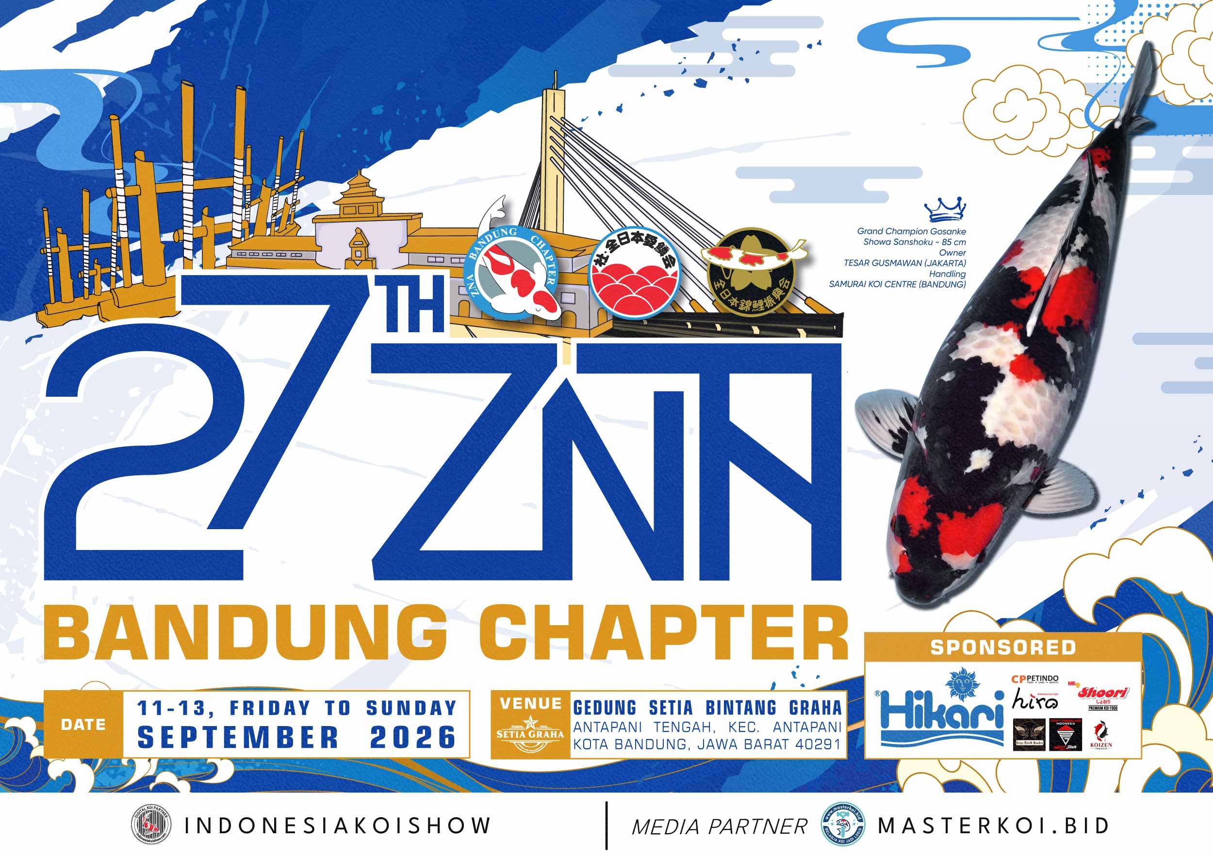 Kontes Koi 27th ZNA Bandung Chapter (up 12cm-65cm)